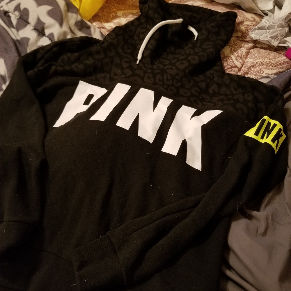 Rare Victoria's secret pink funnel neck